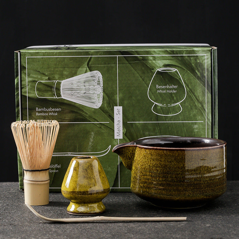Japanese Kiln Baked Matcha Tea Set Suit
