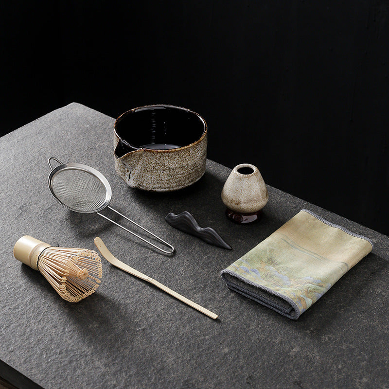 Japanese Kiln Baked Matcha Tea Set Suit