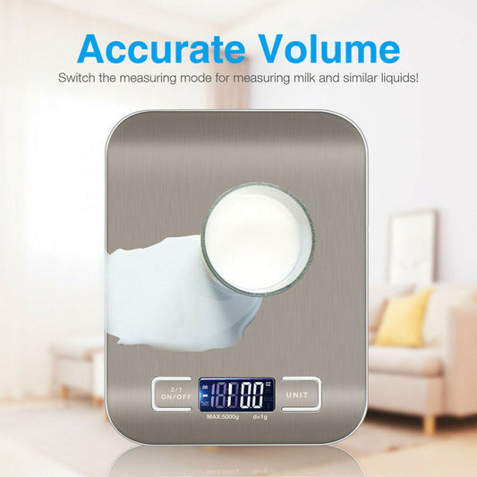 Digital Kitchen Scale 5kg/1g Precision | Food & Postal Weighing