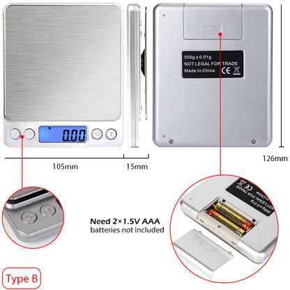 Digital Kitchen Scale 5kg/1g Precision | Food & Postal Weighing
