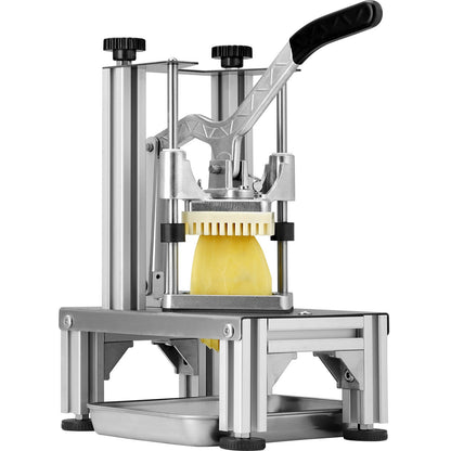 Commercial French Fry Cutter With 4 Replacement Blades, Blade Easy Dicer Chopper, 6-wedge Slicer & 6-wedge Apple Corer, Lemon Potato Cutter For French Fries With Tray And Handle