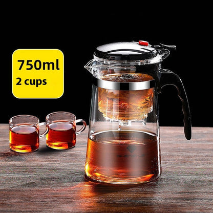 High Temperature Resistant Elegant Household One-click Filtering Tea Cup