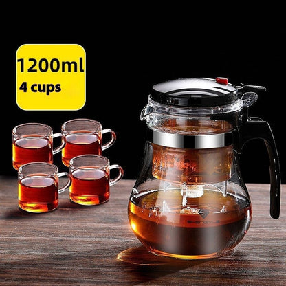 High Temperature Resistant Elegant Household One-click Filtering Tea Cup