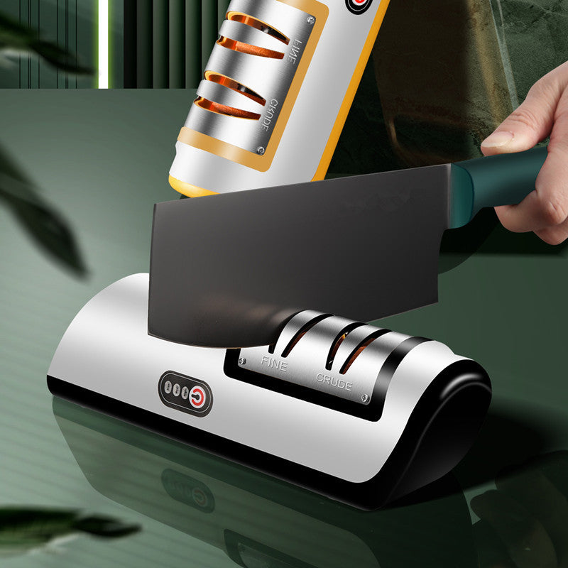 USB Rechargeable Electric Knife Sharpener | Fast Automatic Sharpening Tool
