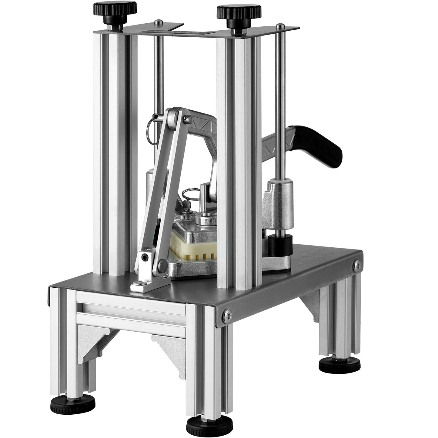 Commercial French Fry Cutter With 4 Replacement Blades, Blade Easy Dicer Chopper, 6-wedge Slicer & 6-wedge Apple Corer, Lemon Potato Cutter For French Fries With Tray And Handle