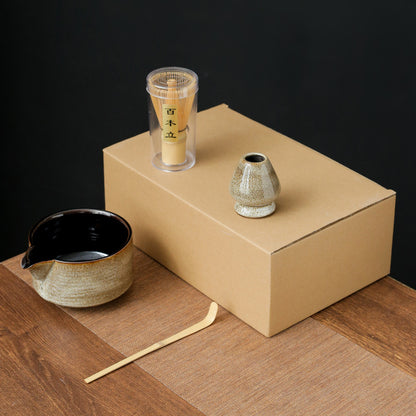 Japanese Kiln Baked Matcha Tea Set Suit