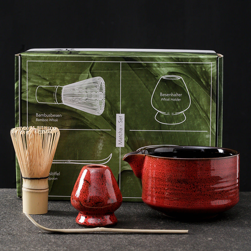 Japanese Kiln Baked Matcha Tea Set Suit
