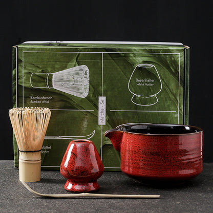 Japanese Kiln Baked Matcha Tea Set Suit
