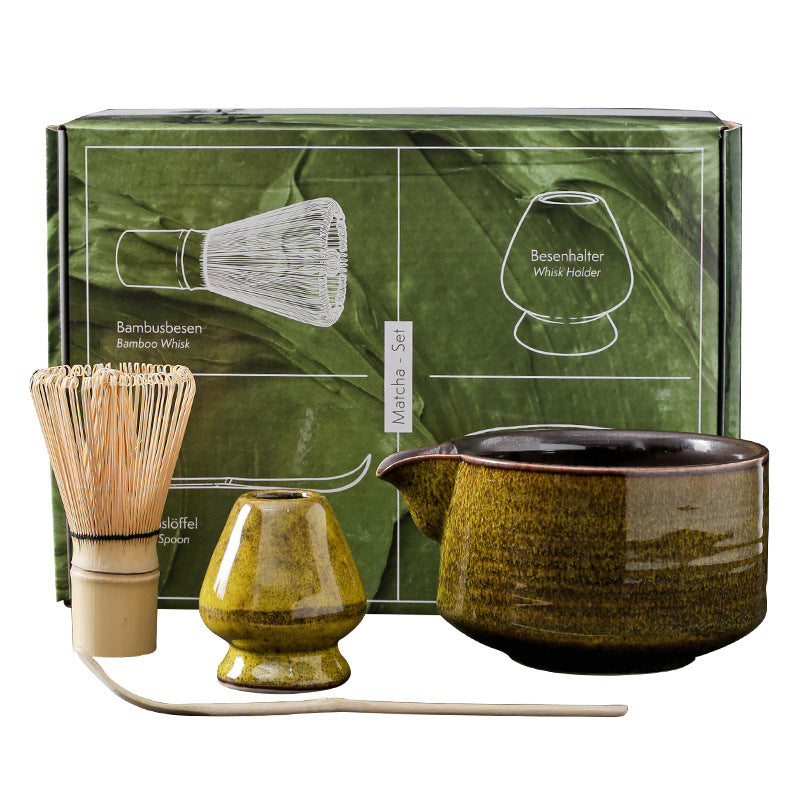 Japanese Kiln Baked Matcha Tea Set Suit