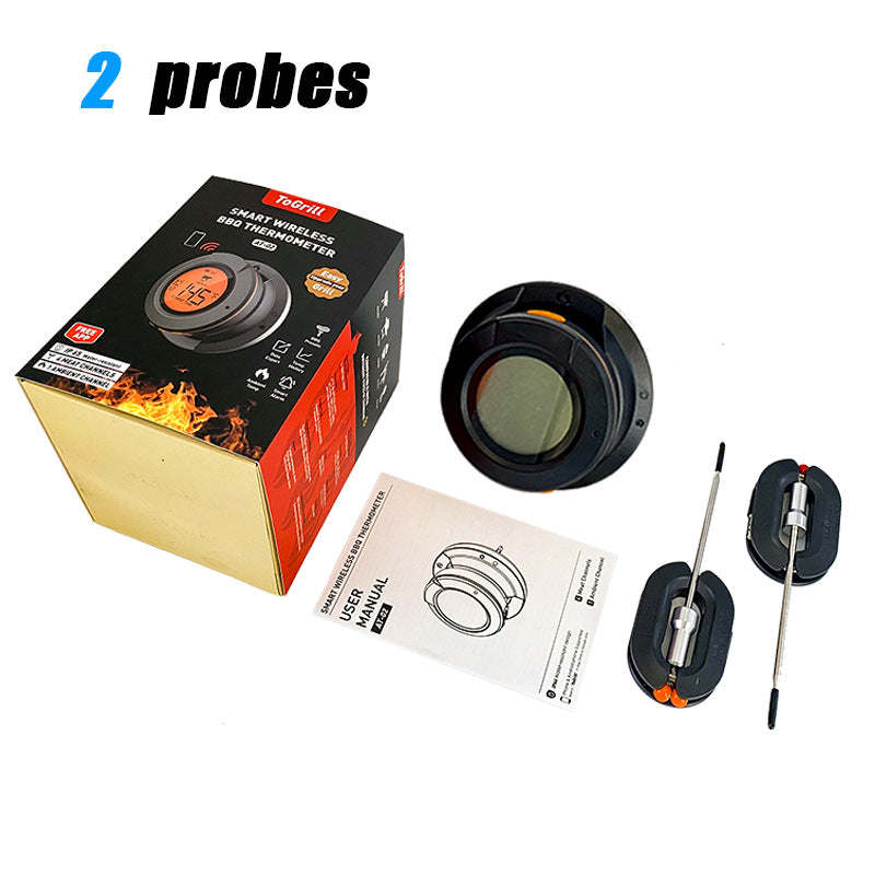 Wireless Bluetooth Digital BBQ Oven Thermometer Double Probe