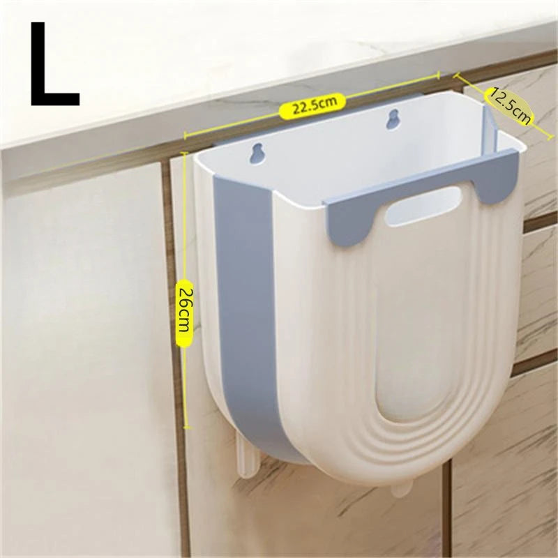 Wall-mounted pet litter box with dimensions indicated on a tiled wall.