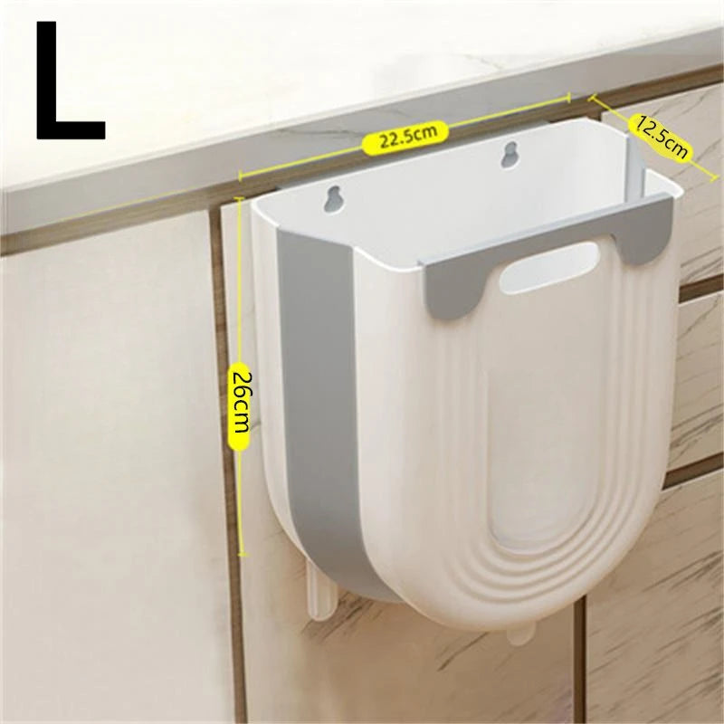 Wall-mounted pet litter box with dimensions indicated on a tiled wall.