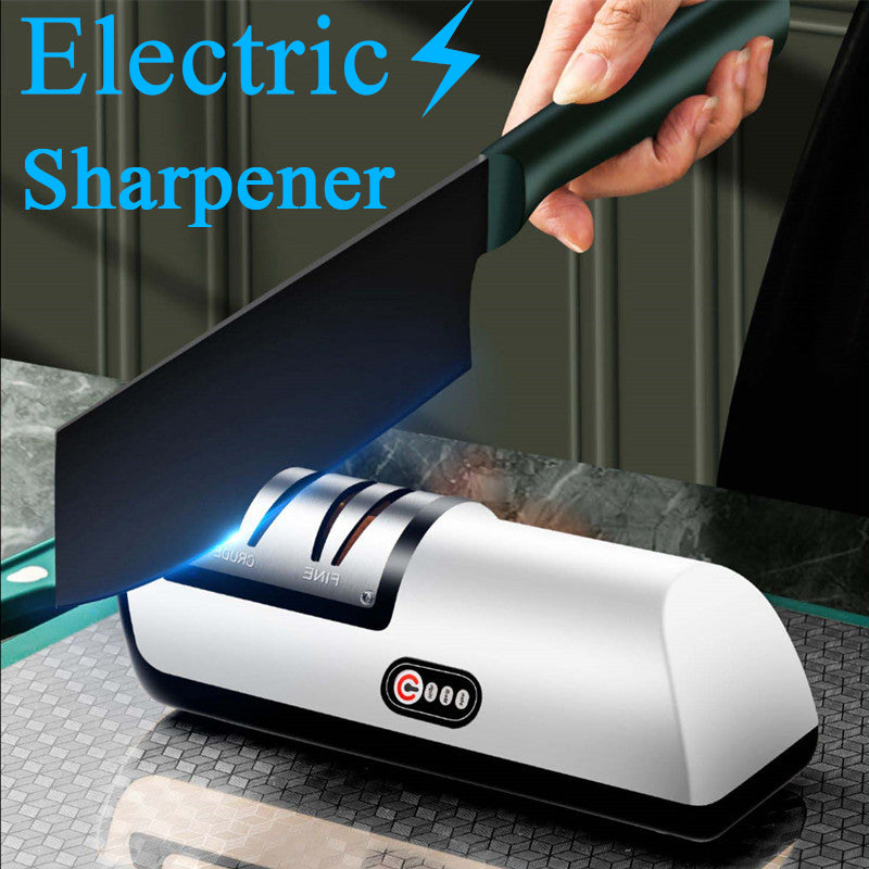 USB Rechargeable Electric Knife Sharpener | Fast Automatic Sharpening Tool