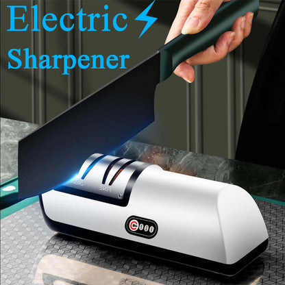 USB Rechargeable Electric Knife Sharpener | Fast Automatic Sharpening Tool