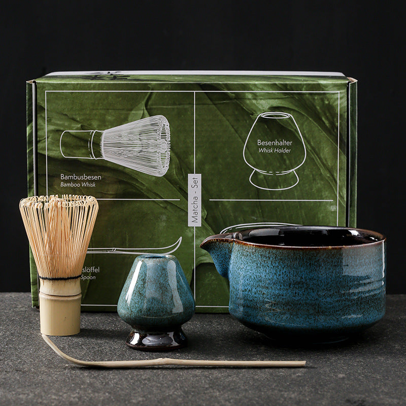 Japanese Kiln Baked Matcha Tea Set Suit