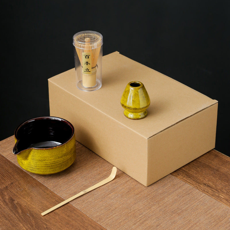 Japanese Kiln Baked Matcha Tea Set Suit