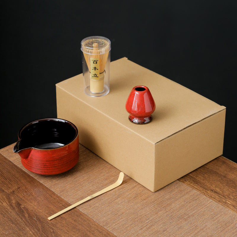 Japanese Kiln Baked Matcha Tea Set Suit