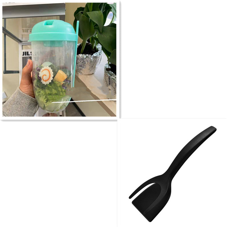 Breakfast Oatmeal Yogurt Salad Cup with Fork & Lid Bento Lunch Box