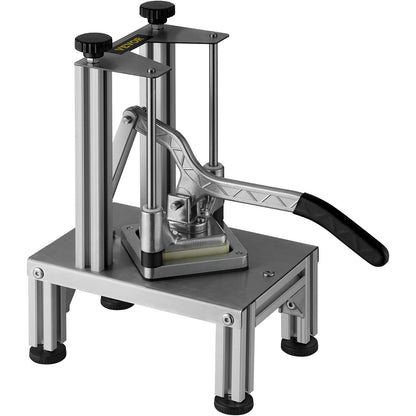 Commercial French Fry Cutter With 4 Replacement Blades, Blade Easy Dicer Chopper, 6-wedge Slicer & 6-wedge Apple Corer, Lemon Potato Cutter For French Fries With Tray And Handle